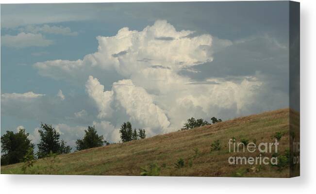 Storm Clouds Canvas Print featuring the photograph Storm Clouds2 by Sheri Simmons