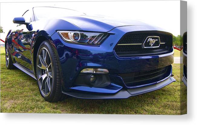 2015 Ford Gt Mustang Anniversary Issue Canvas Print featuring the photograph 2015 Ford GT Mustang by John Babis