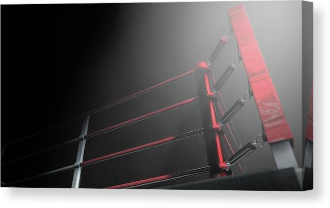 Boxing Ring In Arena Canvas Print / Canvas Art by Allan Swart - Fine Art  America