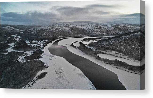 River Canvas Print featuring the photograph 70 Degrees North by Pekka Sammallahti
