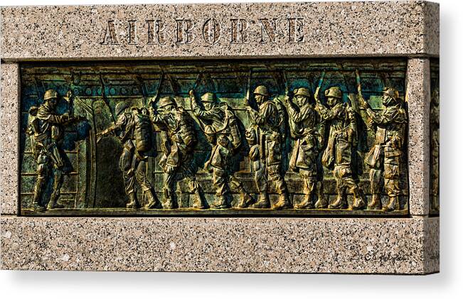 Ocularperceptions Canvas Print featuring the photograph Airborne by Christopher Holmes