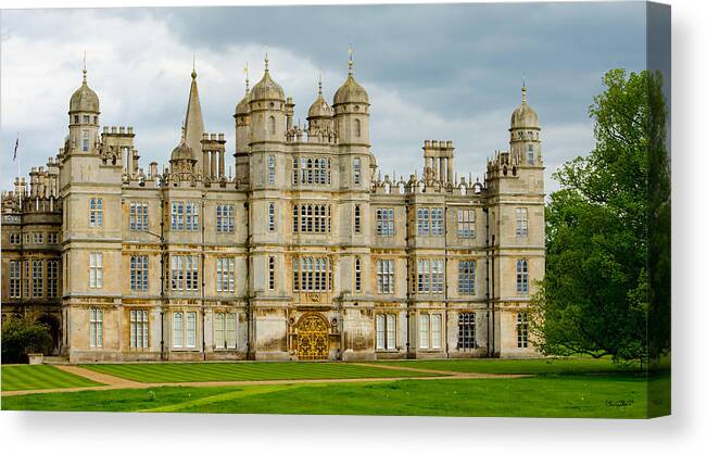 Burghley Canvas Print featuring the photograph Burghley House by Shanna Hyatt