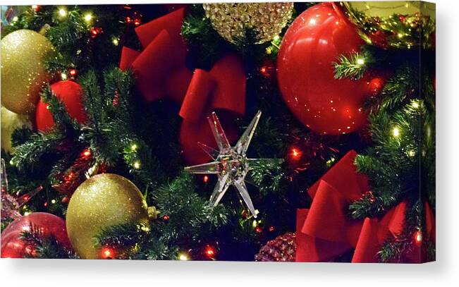 Christmas Ornaments Canvas Print featuring the photograph Christmas Ornaments No. 1-1 by Sandy Taylor