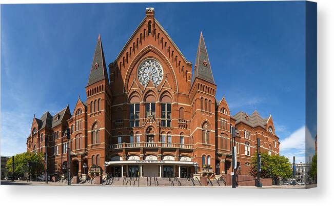 14-140mm Canvas Print featuring the photograph Cincinnati Music Hall by Rob Amend