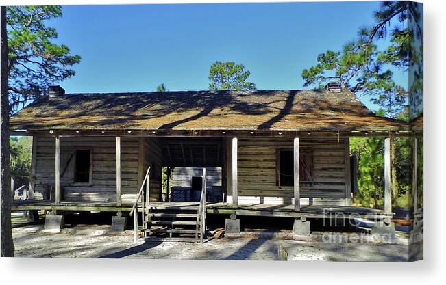 Home Canvas Print featuring the photograph Dogtrot Cracker House by D Hackett
