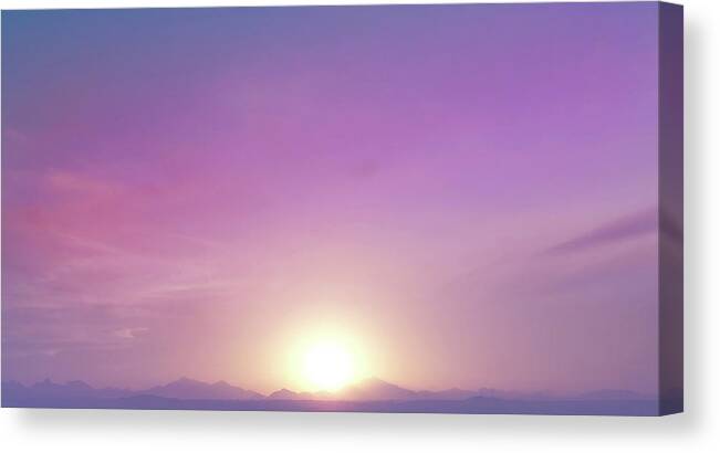 Sun Canvas Print featuring the photograph Early Morning 2 by Johanna Hurmerinta