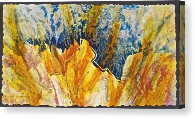 Watercolor Canvas Print featuring the painting Emerging by Carolyn Rosenberger