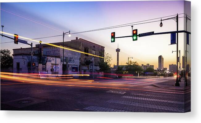 Hackberry Canvas Print featuring the photograph Hackberry and Commerce by Micah Goff