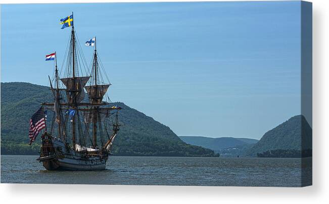  Kalmar Nyckel Canvas Print featuring the photograph Hudson Highlands Sojourn by Angelo Marcialis