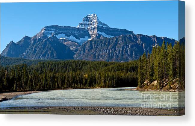 Terry Elniski Photography Canvas Print featuring the photograph Jasper - Mount Christie by Terry Elniski