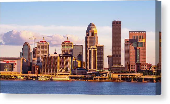 City Canvas Print featuring the photograph Louisville Skyline II by Steven Ainsworth