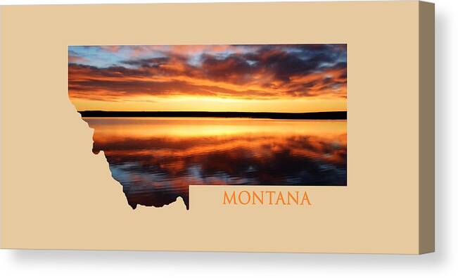 Sunrise Canvas Print featuring the photograph Montana Glory by Whispering Peaks Photography