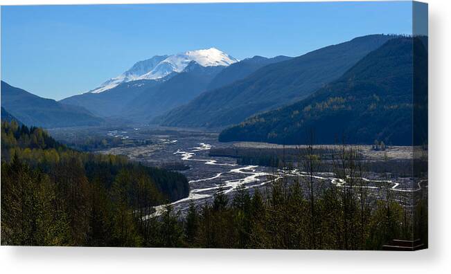 Mountain Canvas Print featuring the photograph Mount Saint Helens by Tikvah's Hope