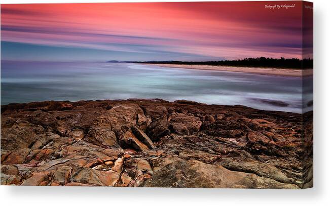 Seascape Photography Canvas Print featuring the photograph Ocean beauty 6666 by Kevin Chippindall