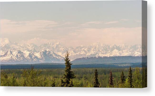 Alaska Canvas Print featuring the photograph Other views of Alaska's Mount Denali by Charles McCleanon