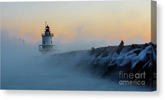 Spring Point Ledge Lighthouse Canvas Print featuring the photograph Spring Point Lege Lighthouse by Craig Shaknis