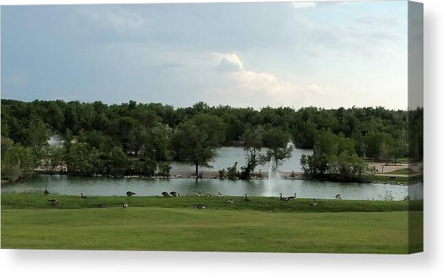 Park Canvas Print featuring the photograph Spring Splendor by Sylvia Thornton