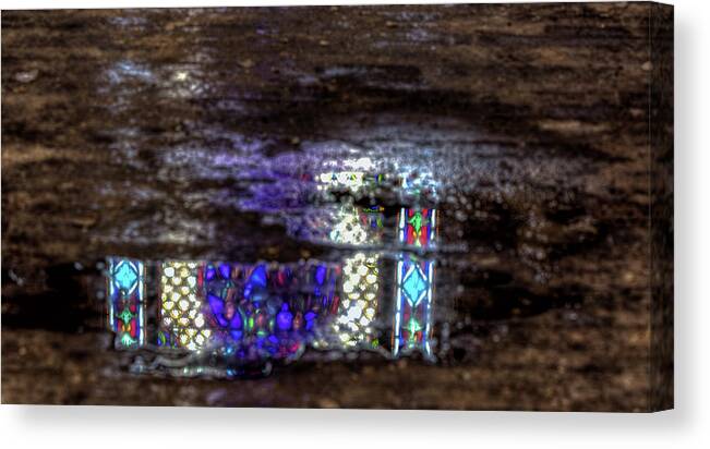Stained Glass Canvas Print featuring the photograph Stained Glass Reflections by John Hoey