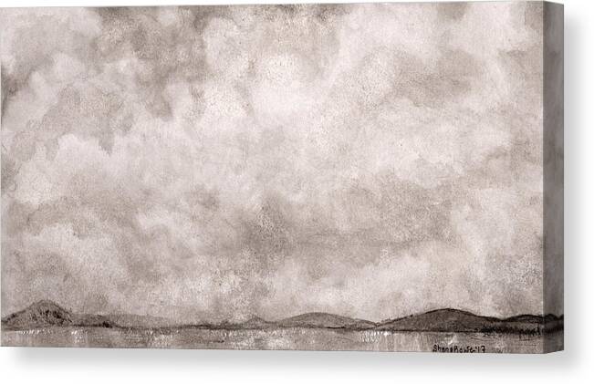 Ink Canvas Print featuring the drawing Stratus Show by Shana Rowe Jackson