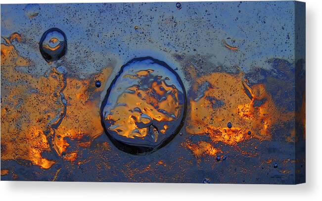 Sunset Canvas Print featuring the photograph Sunset Rings by Sami Tiainen