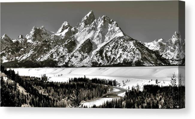 Tetons Canvas Print featuring the photograph Tetons by Ryan Workman Photography