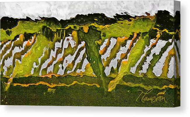 Abstract Canvas Print featuring the photograph The Bridge - Me to You by Tom Cameron