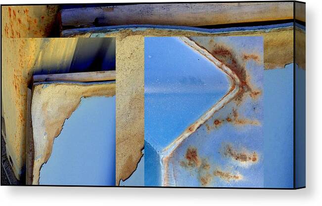 Urban Abstracts Canvas Print featuring the photograph Urban Abstracts Seeing Double 61 by Marlene Burns