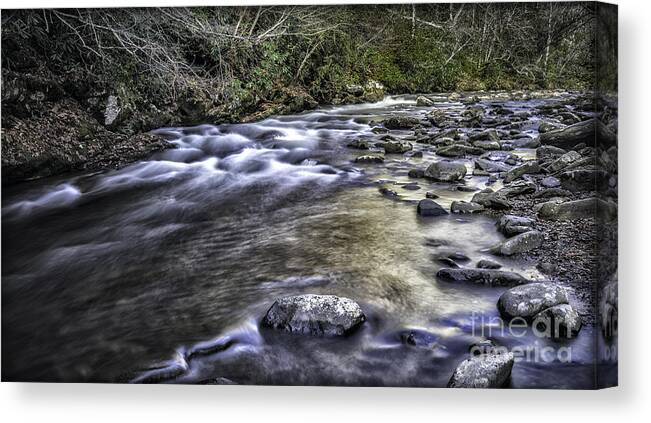 White Canvas Print featuring the photograph White Water by Walt Foegelle