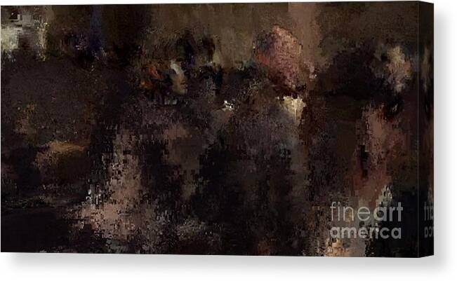 Abstract Of Thoughts Lost In History Canvas Print featuring the painting Astra Nine by Archangelus Gallery