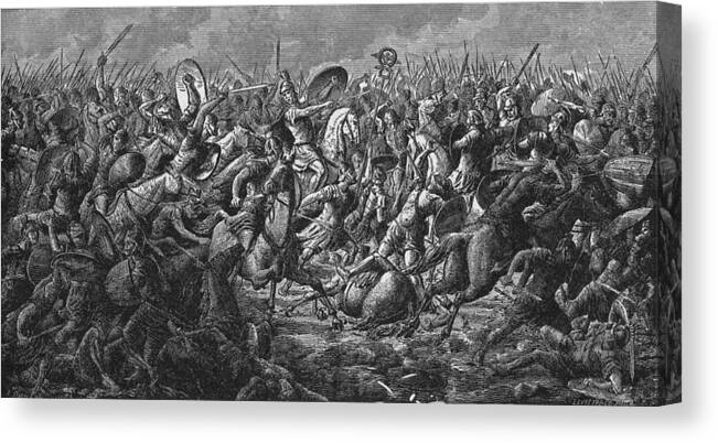 Horse Canvas Print featuring the photograph Battle Of Pharsalus by Kean Collection