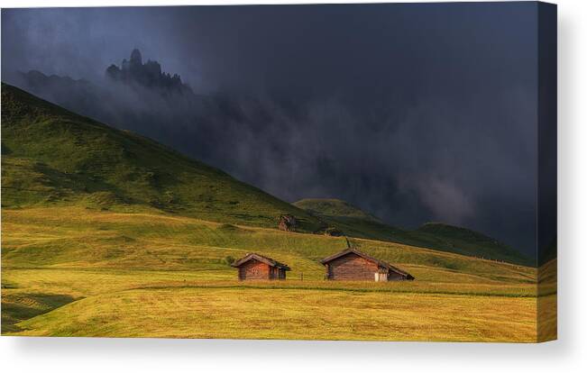 Landscape Canvas Print featuring the photograph Clearing Of The Storm by Ales Krivec