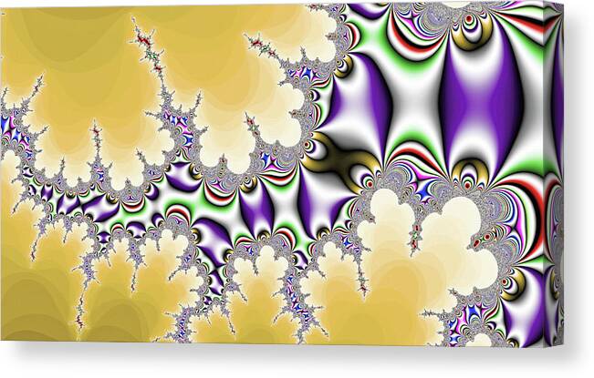 Abstract Canvas Print featuring the digital art Fractal Whip Art by Don Northup