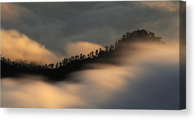 Clouds Canvas Print featuring the photograph Sailing The Clouds by Daniel Montero