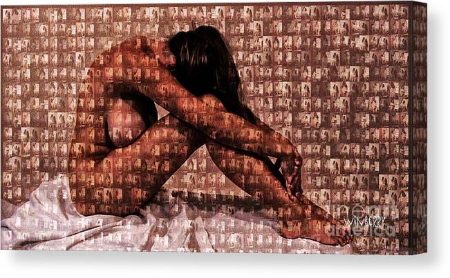  Canvas Print featuring the digital art Slow Pose by Bob Winberry