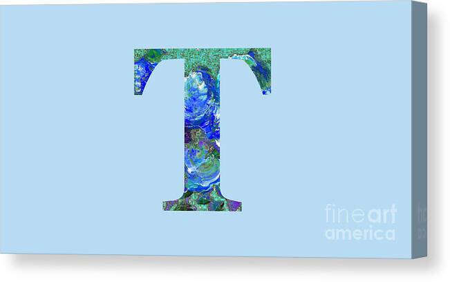 Home Decor Canvas Print featuring the digital art T 2019 Collection by Corinne Carroll