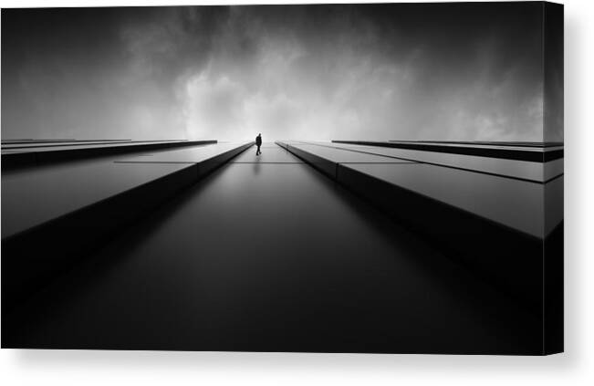 Surreal Canvas Print featuring the photograph To The Light by Maurits De Groen