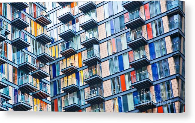 Symbol Canvas Print featuring the photograph Urban Life Symbol Densely Populated by Arcady