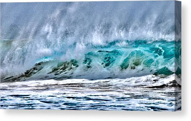 Kauai Canvas Print featuring the photograph Wave Exuberance by Debra Banks