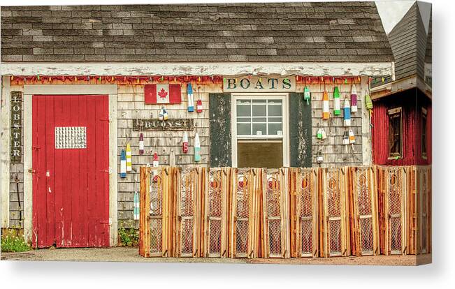 Pei Canvas Print featuring the photograph Wharf Side by Marcy Wielfaert