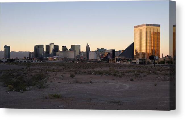 American Football Canvas Print featuring the photograph Raiders Buy Stadium Site In Las Vegas #1 by Ethan Miller