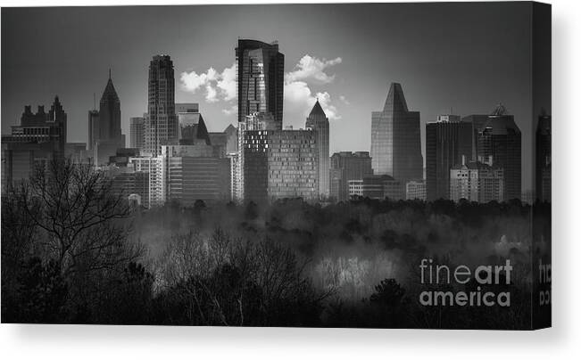 Atlanta Skyline Canvas Print featuring the photograph Atlanta Cityscape by Doug Sturgess