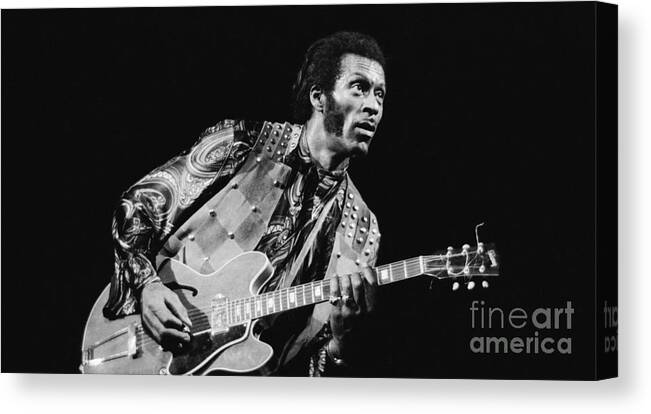 Chuck Canvas Print featuring the photograph Chuck Barry by Action