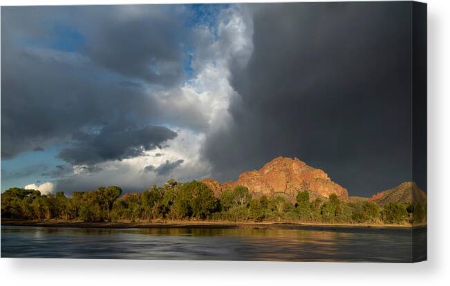 Salt River Canvas Print featuring the photograph Cold Front. by Paul Martin