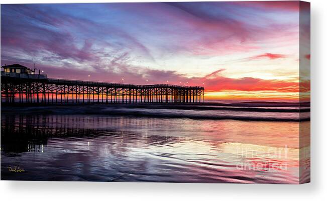 Architecture Canvas Print featuring the photograph Crystal Pier Sunset by David Levin