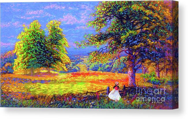 Floral Canvas Print featuring the painting Enchanted Afternoon by Jane Small