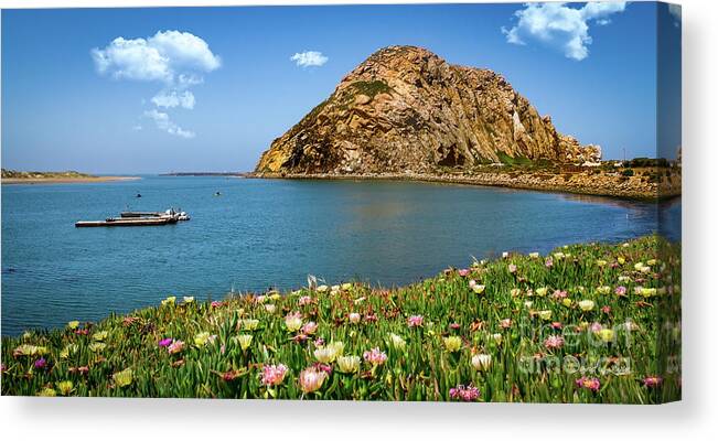 23 Million Years Old Canvas Print featuring the photograph Gibraltar of the Pacific-- Morro Rock by David Levin