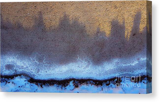 Abstract Canvas Print featuring the photograph Icy landscape by Casper Cammeraat