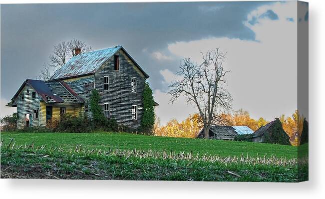 Architecture Canvas Print featuring the photograph Long Forgotten by Brian Shoemaker