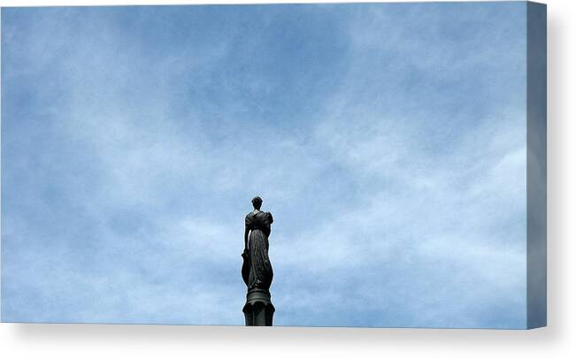 Statues Canvas Print featuring the photograph Looking Away by Richard Stanford