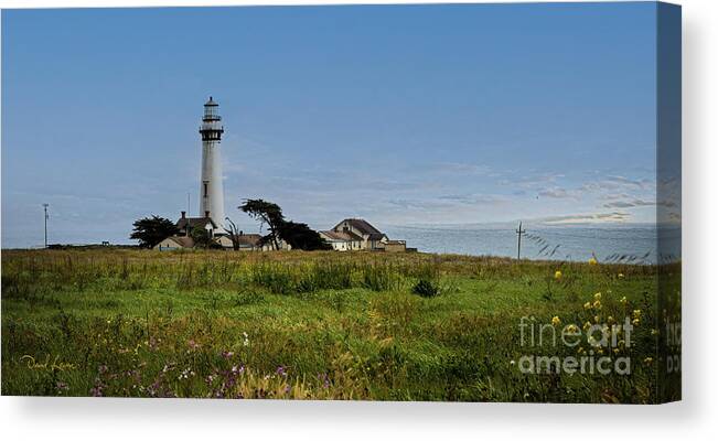 Lighthouse Canvas Print featuring the photograph Pigeon Point Lighthouse by David Levin